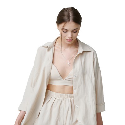French small sling elastic wrap chest to cover the stomach and hide the meat top (seckill activity 4)