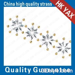 Striped flower patterns are suitable for decorating sleeves, waists, and collars motifs designs Rhinestone Transfer Customized
