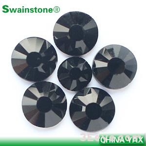 Jet black hotfix rhinestone flatback swainstone