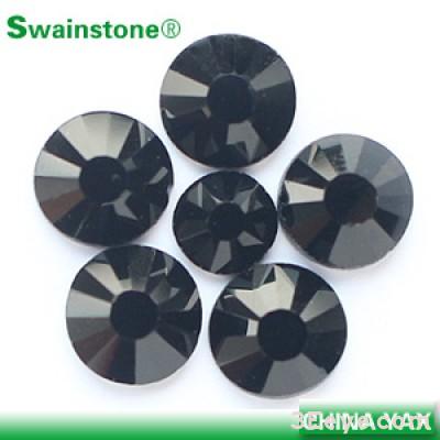 Jet black hotfix rhinestone flatback swainstone